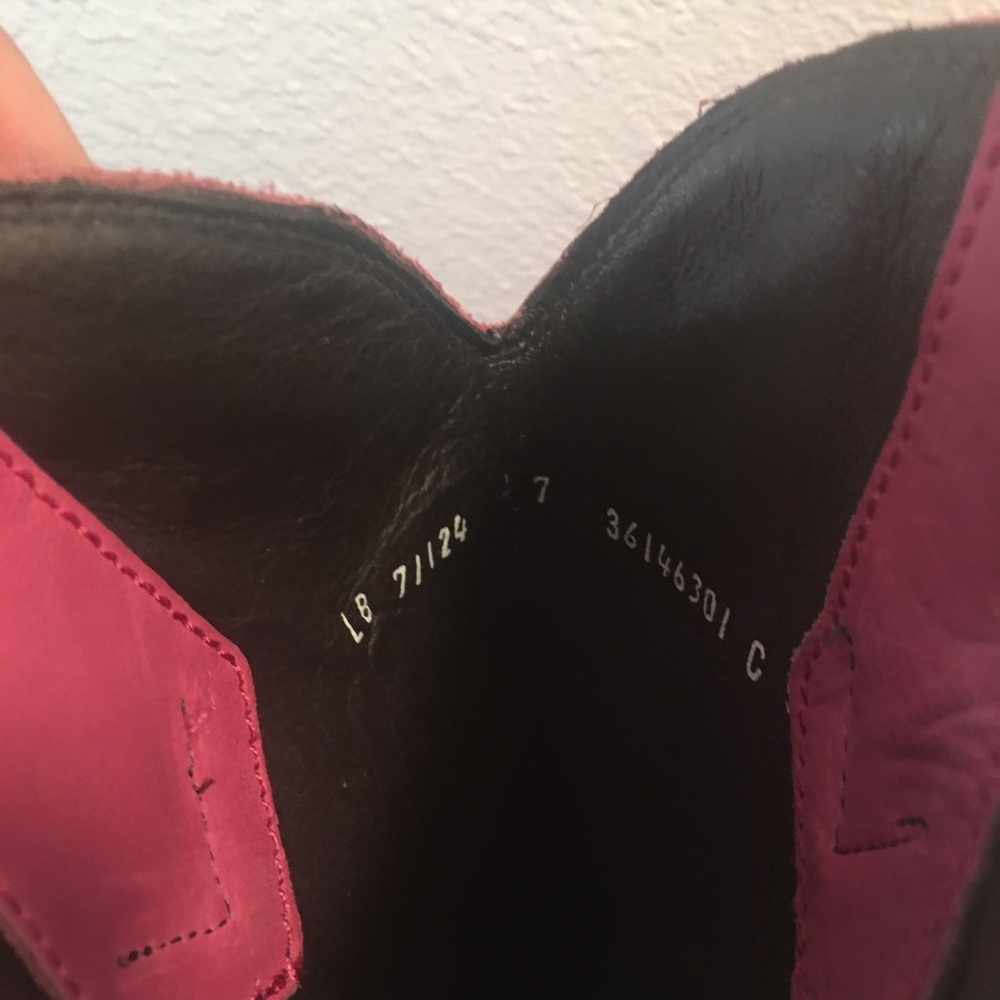 LIBERTY Black Pink Fringe Heeled Western Boots - Picture 7 of 7